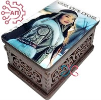 Шкатулка малая резная со смолой Этно 9 Якутия, Горный Бердигестях 35270 35270