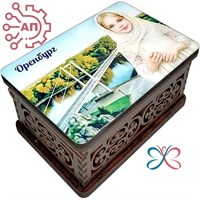 Шкатулка малая резная со смолой Достопримечательности Оренбург 35280 35280