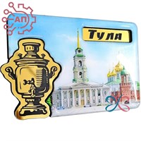 Магнит II со смолой и фурнитурой Коллаж Тула 32583 32583