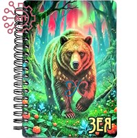 Блокнот А6 цветной Медведь Зея, Амурская область 35342 35342