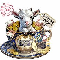 Магнит II с фурнитурой Денежный талисман Коза "Богатой жизни" 35359 35359