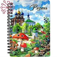 Блокнот А6 цветной Грибы Рязань 35394 35394