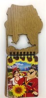 Магнит - блокнот цветной Казак с казачкой вид 1 с символикой Вашего города 50 листов - фото 38094