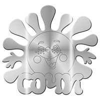 Магнит зеркальный Солнышко с символикой Сочи - фото 48601