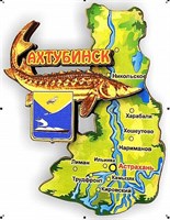 Магнит карта 2-х слойная г.Ахтубинск 01 - фото 49989