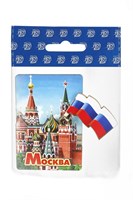 Магнит с подвижной деталью №1 с достопримечательностью города Москва арт 2570 - фото 51345