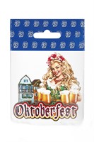 Магнит 3-хслойный вид 14 Девушка с кружками с символикой Oktoberfest - фото 51414