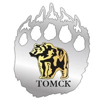 Магнит зеркальный комбинированный Лапа с медведем Томск 26459 - фото 60105