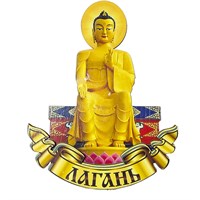 Магнит Будда с символикой Лагани - фото 63430