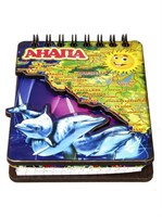Магнит - блокнот цветной Дельфины с картой вашего региона, края или области 50 листов - фото 64994