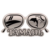 Магнит зеркальный Очки с символикой Тамани - фото 68951