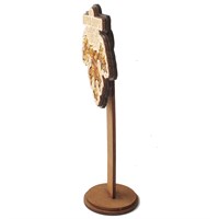 Магнит с янтарем Виноградный лист с символикой Абрау-Дюрсо - фото 70452