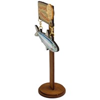 Сувенирный магнит Качели с иваси и зеркальной фурнитурой с символикой Вашего города - фото 74068