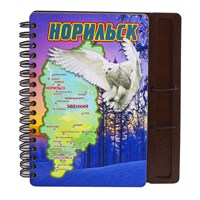 Блокнот цветной Сова карта Норильск 29103 - фото 74625