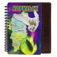 Блокнот цветной Сова карта Норильск 29103 - фото 74630