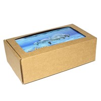 Купюрница со смолой Дельфины вид 1 с символикой Вашего города - фото 80556