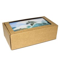 Купюрница со смолой Дельфины вид 6 с символикой Анапы - фото 80617