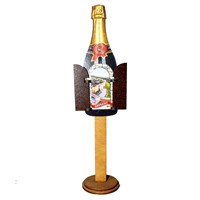 Сувенирный магнит с подвижными деталями Бутылка вина с символикой Вашего города - фото 81462