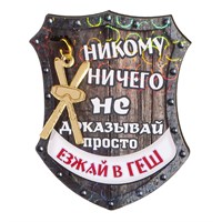 Магнит в форме Щита с символикой горнолыжного курорта Шерегеш 30586 - фото 83431