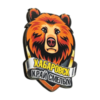 Значок Хабаровск медведь щит 31269 - фото 85167