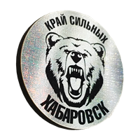 Значок сияние Хабаровск медведь круг 31270 - фото 85171