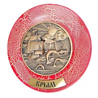 Тарелка сувенирная с 3D вставкой из гипса Крым 31520 - фото 86521