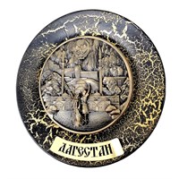 Тарелка сувенирная с 3D вставкой из гипса Дагестан 31523 - фото 86545