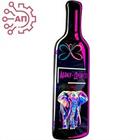 Магнит Бутылка вина Слон 1 Абрау-Дюрсо 31857 - фото 87950