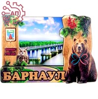 Магнит Рамка Медведь и сова Барнаул 31319 - фото 88648
