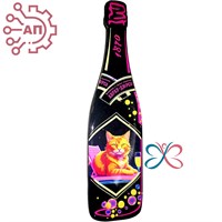 Магнит со смолой Бутылка шампанское вид 1 Абрау-Дюрсо 32310 - фото 90335