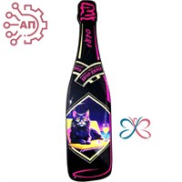 Магнит со смолой Бутылка шампанское вид 4 Абрау-Дюрсо 32313 - фото 90341