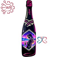 Магнит со смолой Бутылка шампанское вид 5 Абрау-Дюрсо 32314 - фото 90343