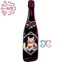 Магнит со смолой Бутылка шампанское вид 8 Абрау-Дюрсо 32317 - фото 90349