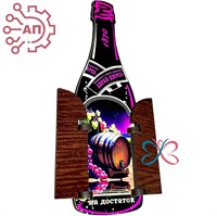 Магнит II Бутылка с дверцами неон вид 1 Абрау-Дюрсо 32323 - фото 90389