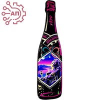 Магнит со смолой Бутылка шампанское вид 11 Абрау-Дюрсо 32402 - фото 90705