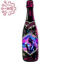 Магнит со смолой Бутылка шампанское вид 6 Абрау-Дюрсо 32315 - фото 90706