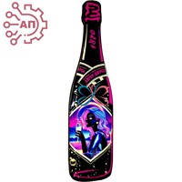 Магнит со смолой Бутылка шампанское вид 6 Абрау-Дюрсо 32315 - фото 90707