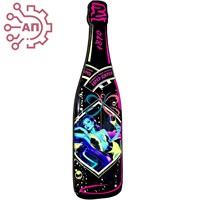Магнит со смолой Бутылка шампанское вид 13 Абрау-Дюрсо 32404 - фото 90711