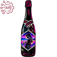Магнит со смолой Бутылка шампанское вид 5 Абрау-Дюрсо 32314 - фото 90714