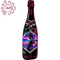 Магнит со смолой Бутылка шампанское вид 5 Абрау-Дюрсо 32314 - фото 90715