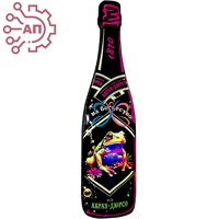 Магнит со смолой Бутылка шампанское вид 18 Абрау-Дюрсо 32410 - фото 90727
