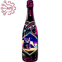 Магнит со смолой Бутылка шампанское вид 4 Абрау-Дюрсо 32313 - фото 90734