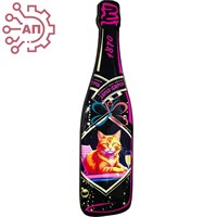 Магнит со смолой Бутылка шампанское вид 1 Абрау-Дюрсо 32310 - фото 90739