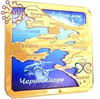 Магнит зеркальный с картинкой Карта два моря, Тамань FS008801 FS008801 - фото 91426