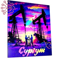 Магнит I Неон Прямоугольник Нефтяники 2 Сургут 32885 32885 - фото 92151