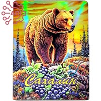 Магнит II серия "Животные России" Медведь 5 Сахалин 33849 33849 - фото 94734