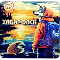 Магнит I голограмма серии "Сталкер" Волк с ежами 2 Хабаровск 33979 33979 - фото 95039