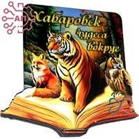 Магнит II "Чудеса вокруг" Тигр, лиса, сова и книга Хабаровск 33984 33984 - фото 95051