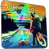 Магнит I голограмма серии "Сталкер" Лис с крабом 1 Камчатка 34004 34004 - фото 95582
