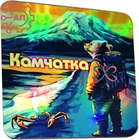 Магнит I голограмма серии "Сталкер" Медведь с крабом 1 Камчатка 34007 34007 - фото 95590